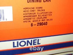 Lionel New York Central NYC 2 Passenger car set #29004 29040 Dinning 29005 combo