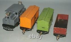 Lionel Prewar New York Central 152 Locomotive &800 Boxcar, 802 Stock, Gondola Cars