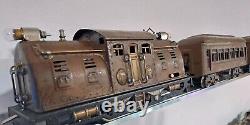 Lionel Prewar O Gauge Train Engine #254 & 3 Passenger Cars