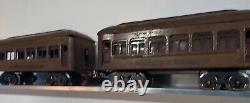 Lionel Prewar O Gauge Train Engine #254 & 3 Passenger Cars