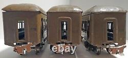 Lionel Prewar O Gauge Train Engine #254 & 3 Passenger Cars