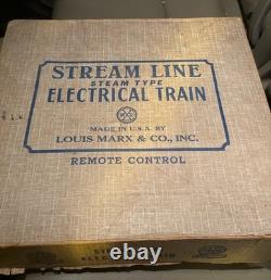 Louis Marx & Co. Stream Line Steam O Gauge Analog Train Set New York Central