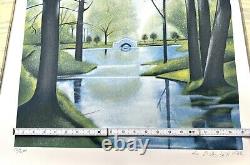 Lowell Nesbitt View Of Central Park New York Signed Screenprint Ltd Ed. 1982