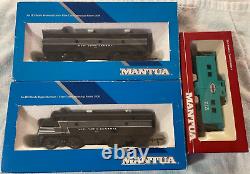 MANTUA HO F7 Diesel Locomotive A-B Set + Caboose New York Central