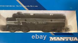 MANTUA HO F7 Diesel Locomotive A-B Set + Caboose New York Central