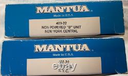 MANTUA HO F7 Diesel Locomotive A-B Set + Caboose New York Central