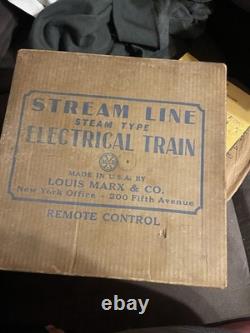 MARX Commodore Vanderbilt Electrical Train Set Stream Line New York Central