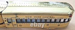 MARX TRAIN STREAMLINE MERCURY LOCOMOTIVE and 3 NEW YORK CENTRAL CARS NO REMOTE