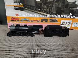 MHT Rail King New York Central 2-8-0 Steam Freight Electric Train Set RARE
