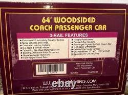MTH 20-62001B New York Central 64' Woodsided Coach Passenger Car LN/Box