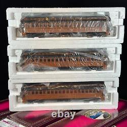 MTH #20-62031 O Scale New York Central 64' Woodside 3x Coach Car Set NOS