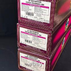 MTH #20-62031 O Scale New York Central 64' Woodside 3x Coach Car Set NOS