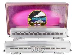 MTH 20-6509 O New York Central 70'' Aluminum Passenger Car Set (Set of 2) LN/Box