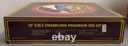 MTH 20-6554 O New York Central 70' Streamlined Passenger Car Set LN/Box