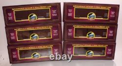MTH 20-90206 O New York Central Premier Double Door 50' Box Car Set (Set of 6)