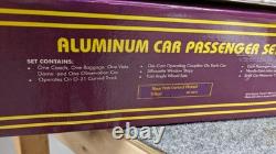 MTH MT-6013 NYC/New York Central 60' 4-Car Alum. Passenger Car Set O-Gauge NEW
