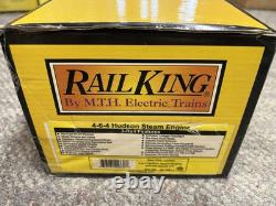 + MTH O RailKing New York Central 4-6-4 Hudson Steam Engine PS. 2 30-1461-1