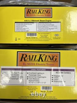+ MTH O RailKing New York Central 4-8-2 L3 Mohawk Specialty Passenger Set PS. 3