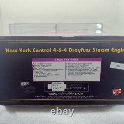 MTH Premier 20-3045-1 New York Central 4-6-4 Dreyfuss UPGRADED PS. 3 O Used #5445