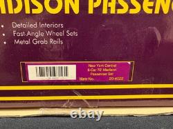 MTH Premier 20-4022 New York Central 5-Car 70' Madison Passenger Set New
