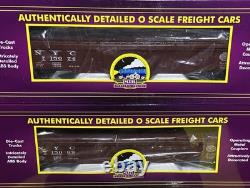 MTH Premier 20-95536 NEW YORK CENTRAL GONDOLA with Cover O-Scale (2-PACK) NEW