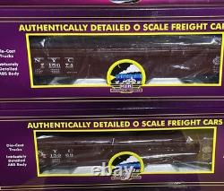 MTH Premier 20-95536 NEW YORK CENTRAL GONDOLA with Cover O-Scale (2-PACK) NEW
