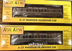 MTH RailKing 30-6256 NEW YORK CENTRAL O Scale 4-Car Madison Passenger Set