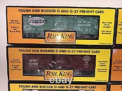 MTH RailKing Lot of (8) New York Central Freight Cars/Caboose 30-7712 O Used NYC