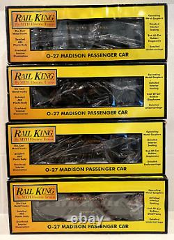 MTH/Rail King 30-6210,6211,6212,6213 (Lot of 4) Car Madison Set New York Central