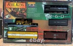 MTH-Rail King New York Central 2-6-0 Steam Locomotive Train Set O-Scale WORKS