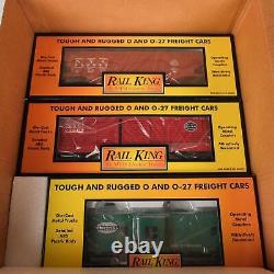 MTH Rail King O O-27 New York Central Six Car Freight Set 30-7014