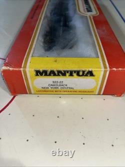 Mantua 322-22 New York Central Camelback 1608 locomotive wi/ operating headlight