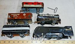 Marx New York Central Black Mercury Mechanical Whistling Freight Train (v)