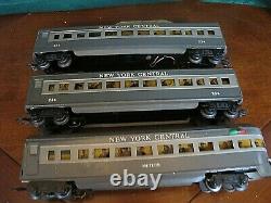 Marx O Scale New York Central Meteor Passenger coach Set 333 234 234