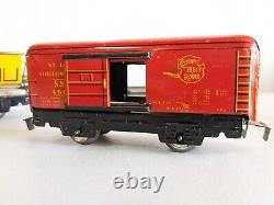 Marx Prewar O-Gauge Copper New York Centra Steam Loco + MORE Tracks 4 Cars 1 Eng