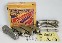 Marx The Mercury New York Central Streamlined Train Set, Engine Cars Tracks Box