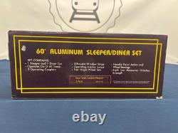 Mth New York Central (Plated) 60' Aluminum Sleeper/Diner Passenger Set MT-6113