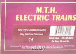 Mth Premier New York Central Bay Window Caboose 20-91406 O Scale Lighted Nyc