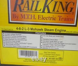 Mth Railking New York Central L-3 Mohawk 4-8-2 Steam Engine Ps2! 30-1497-1e Nyc
