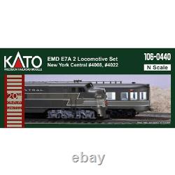 NEW Kato E7 A/A Locomotive Set 2 NY Central 4008/4022 N Scale FREE US SHIP