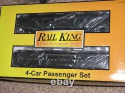NEW MTH RailKing New York Central O Gauge Madison Passenger 4 Car Set, 30-6913
