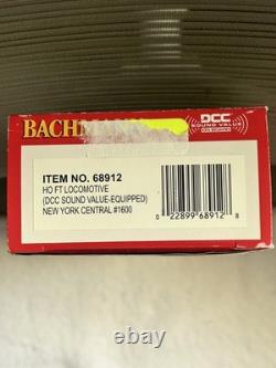 NEW YORK CENTRAL FT-A DCC & SOUND Equipped Diesel Locomotive Bachmann New 68912
