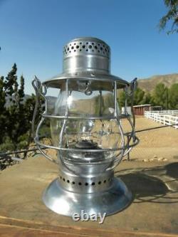 NEW YORK CENTRAL RAILROAD LANTERN Clear Cast EB Lantern Globe