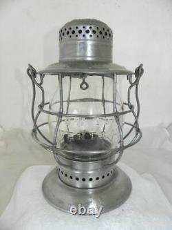 NEW YORK CENTRAL RAILROAD LANTERN Clear Cast EB Lantern Globe