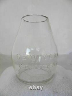 NEW YORK CENTRAL RAILROAD LANTERN Clear Cast EB Lantern Globe