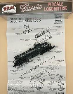 NIB N ATLAS Classic 44010 ALCO RS-1 Loco New York Central #8101 lightning scheme