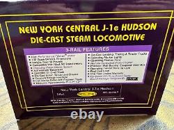 NOS MTH New York Central Railroad J-1 e HUDSON STEAM Locomotive Engine w Tender