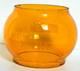 Nycs Etched Amber Railroad Lantern Globe, New York Central System, Cnx