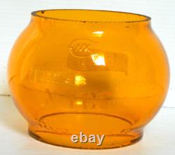 NYCS Etched Amber Railroad Lantern Globe, New York Central System, CNX