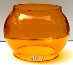 NYCS Etched Amber Railroad Lantern Globe, New York Central System, CNX